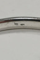 TG Moderne Ovalformet Armring i Sterling Sølv