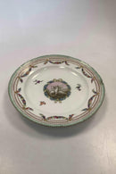 13 Royal Copenhagen Spisetallerkener Holsten-Gottorp Stellet fra 1783 ( Flora Danica Perlestel )