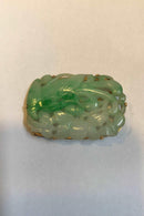 A Dragsted 18 K Guld Broche med Jade