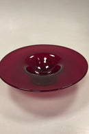 Holmegaard Jacob Bang Glas skål i sjælden rød farve