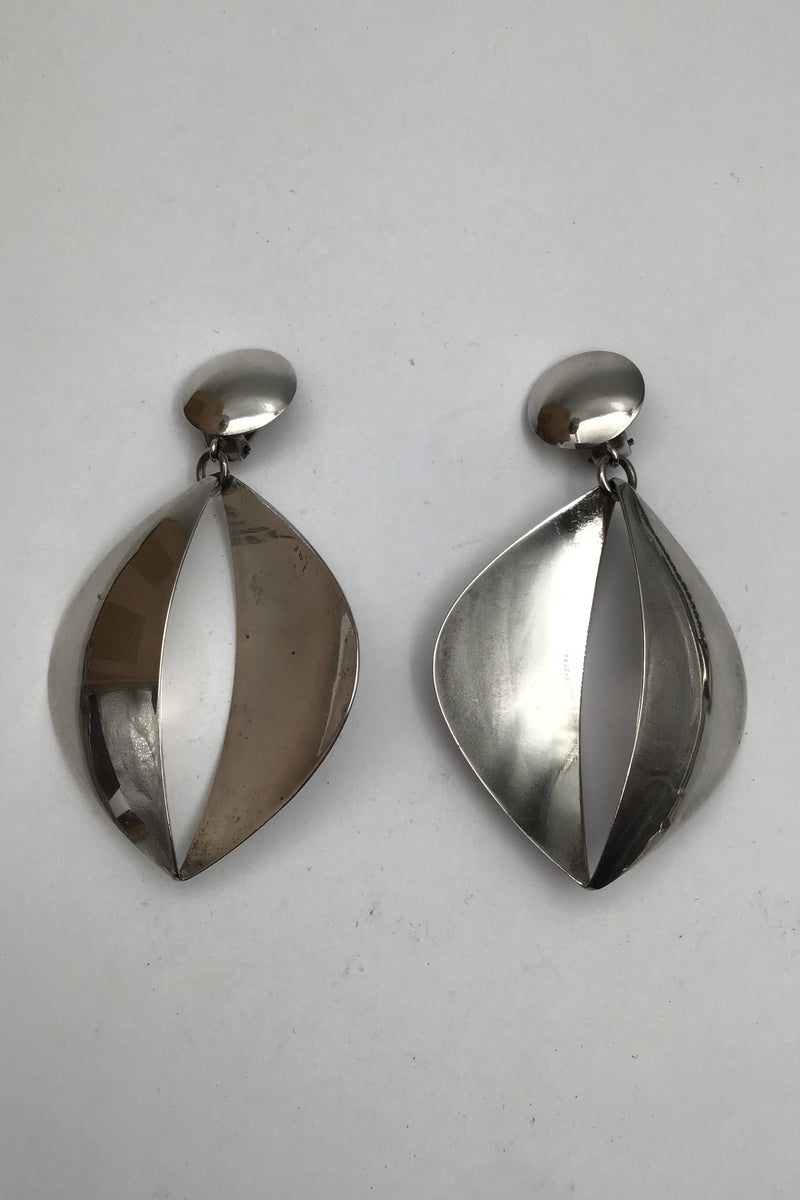 Georg Jensen Sterling Sølv Øreringe No. 380A (Clips)