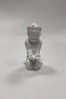 Bing og Grøndahl Blanc de Chine Figur af Havdreng med Søstjerne No. 2265