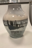 Royal Copenhagen Art Nouveau Unika Vase af  Vilhelm Th. Fischer no 10124