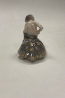 Royal Copenhagen Knud Kyhn figur Faun/Pan på Skildpadde No 1880
