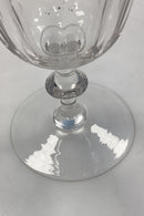 Holmegaard Christian VIII Rødvinsglas Gammelt med bred fod - 14,7 cm