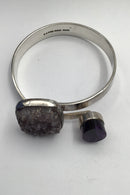 Bent Knudsen Sterling Silver Bangle (Amethyst)