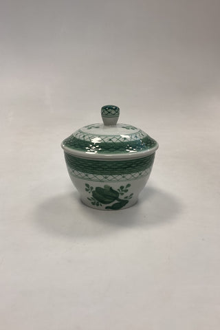 Royal Copenhagen Grøn Tranquebar Sukkerskål No. 953