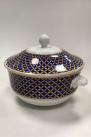 Royal Copenhagen Liselund Mørkeblå Terrin med låg No. 183/182