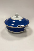 Royal Copenhagen Liselund Mørkeblå Terrin med låg No. 174/173