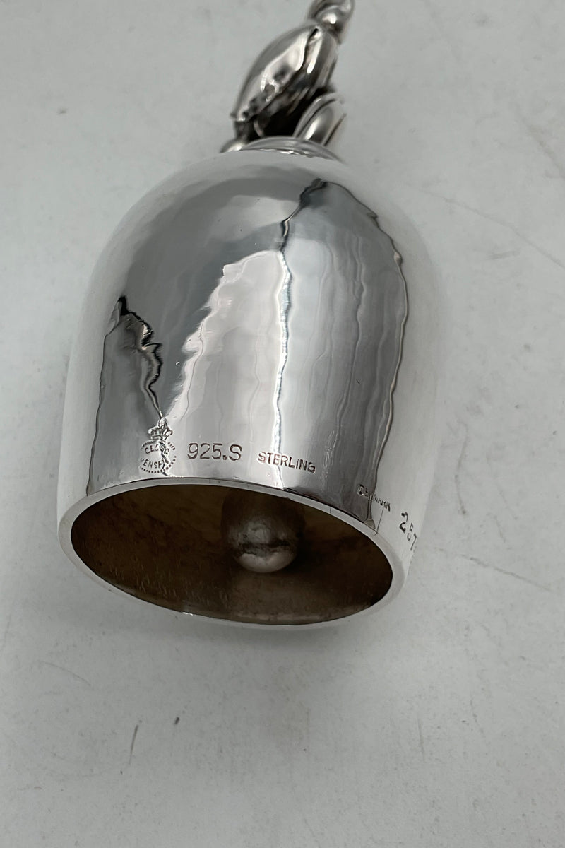 Georg Jensen Sterling Sølv Magnolia Bordklokke No 257