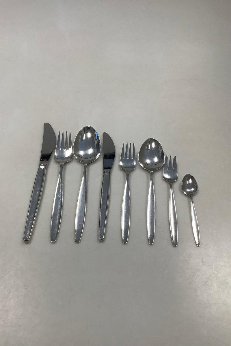 Georg Jensen Sterling Sølv Cypres Bestik Sæt af 96 dele til 12 pers - Danam Antik