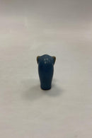 Palshus Keramik Figur Blå Elefant af Kjeld Jordan - Danam Antik