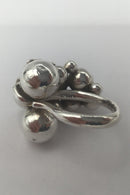 Georg Jensen Sterling Sølv Moonlight Grapes Ring (Sommerfugl)