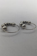 Georg Jensen Sterling Silver Earrings Moonlight Grapes (No. 551L)