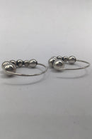 Georg Jensen Sterling Silver Earrings Moonlight Grapes (No. 551L)