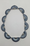 Georg Jensen Sterling Sølv Daisy Halskæde (Blå)