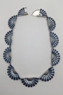 Georg Jensen Sterling Sølv Daisy Halskæde (Blå)