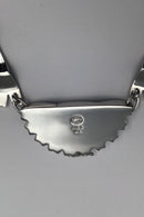 Georg Jensen Sterling Sølv Daisy Halskæde (Blå)