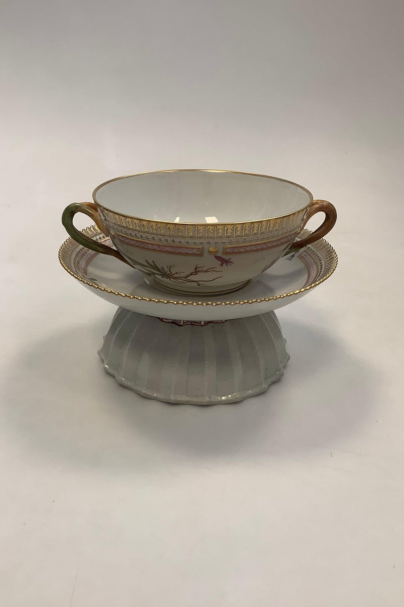 Royal Copenhagen Flora Danica Bouillon Cup with saucer No 20/3612