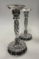 Par Store Georg Jensen Sterling Sølv Drue Lysestage No 264