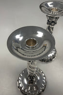 Par Store Georg Jensen Sterling Sølv Drue Lysestage No 264