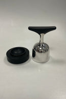 Georg Jensen Sterling Sølv / Ibenholt Dirigent klokke med stand No. 1171