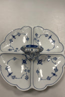 Royal Copenhagen Musselmalet Riflet Cabaretfad med Fire Skåle No. 2130