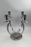 Frantz Hingelberg Sterling Sølv Fire-armet Art Deco Lysestage (1932)