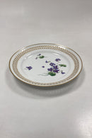 Bing and Grondahl Art Nouveau plate with pierced edge and Main depot mark