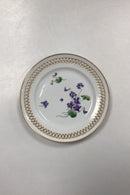 Bing and Grondahl Art Nouveau plate with pierced edge and Main depot mark