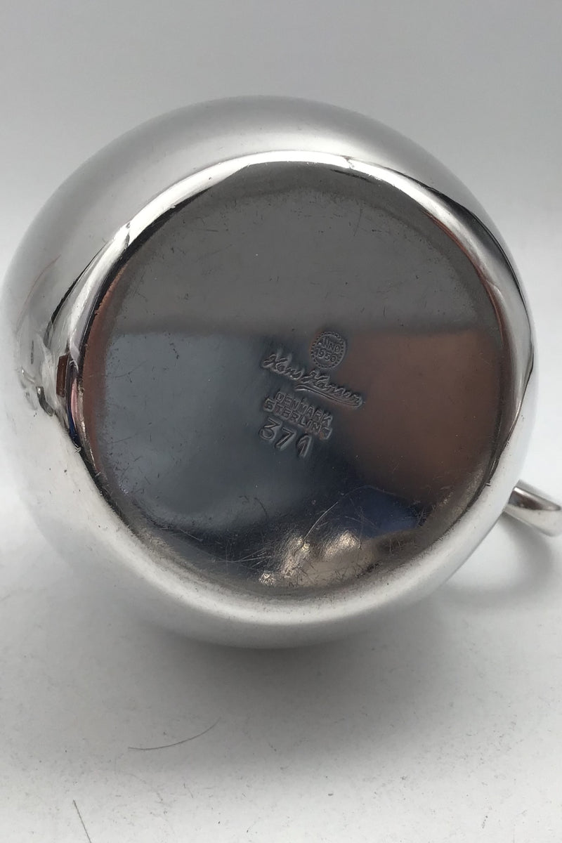 Hans Hansen Sterling Sølv Flødekande No. 371