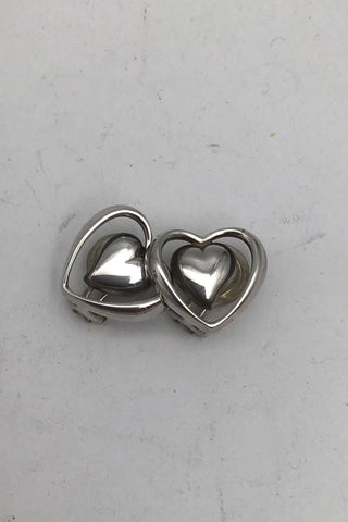 Georg Jensen Sterling Sølv Øreclips 2005 