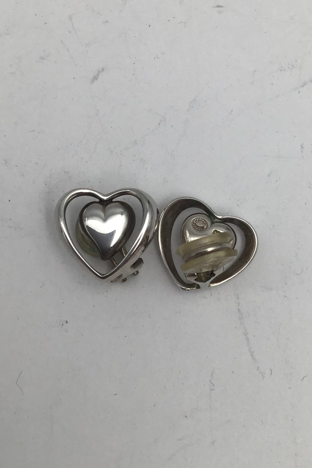 Georg Jensen Sterling Sølv Øreclips 2005 "Lovely"