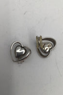 Georg Jensen Sterling Silver Ear Clips 2005 "Lovely"