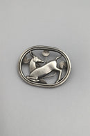 Georg Jensen Sterling Sølv Broche &nbsp;No. 256 Hjort