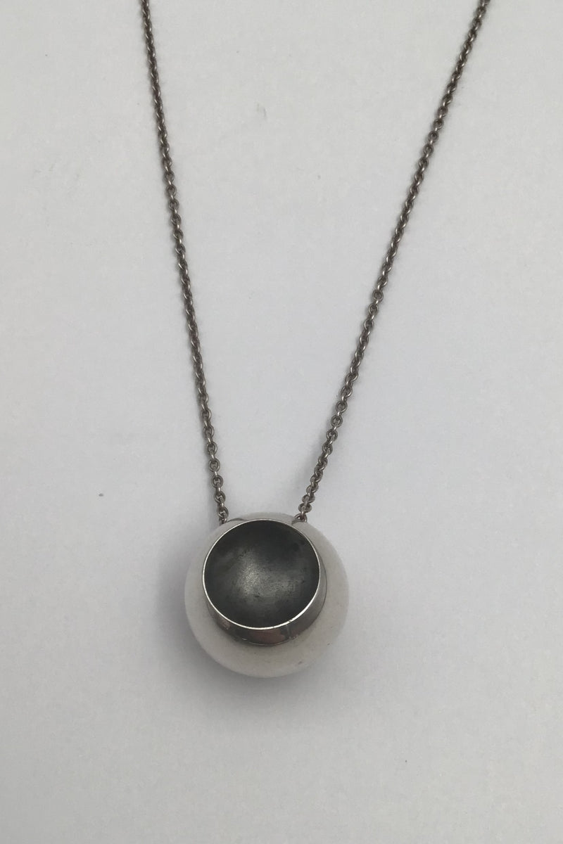 Georg Jensen Sterling Sølv Halskæde med Vedhæng No. 509 Cave