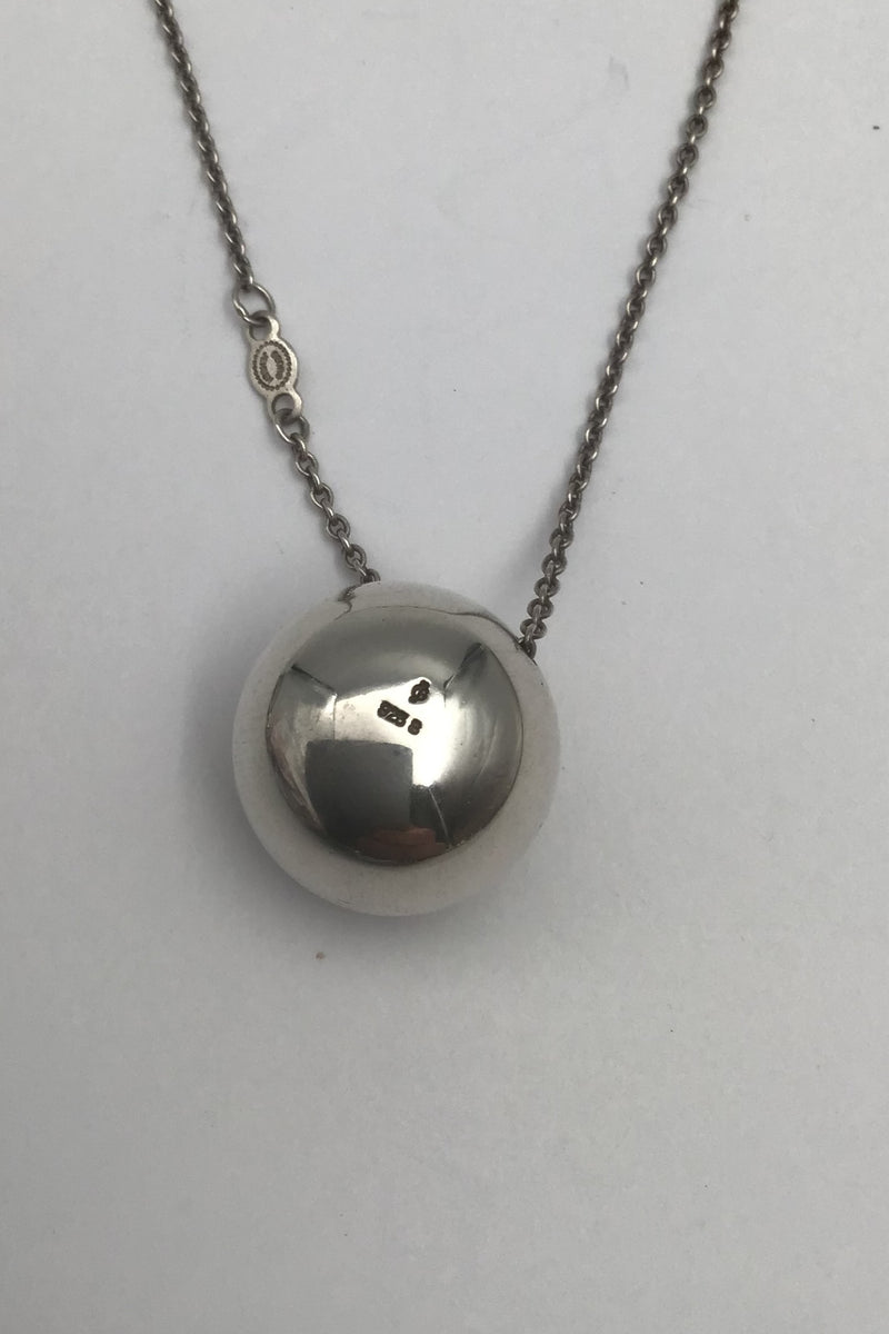 Georg Jensen Sterling Sølv Halskæde med Vedhæng No. 509 Cave