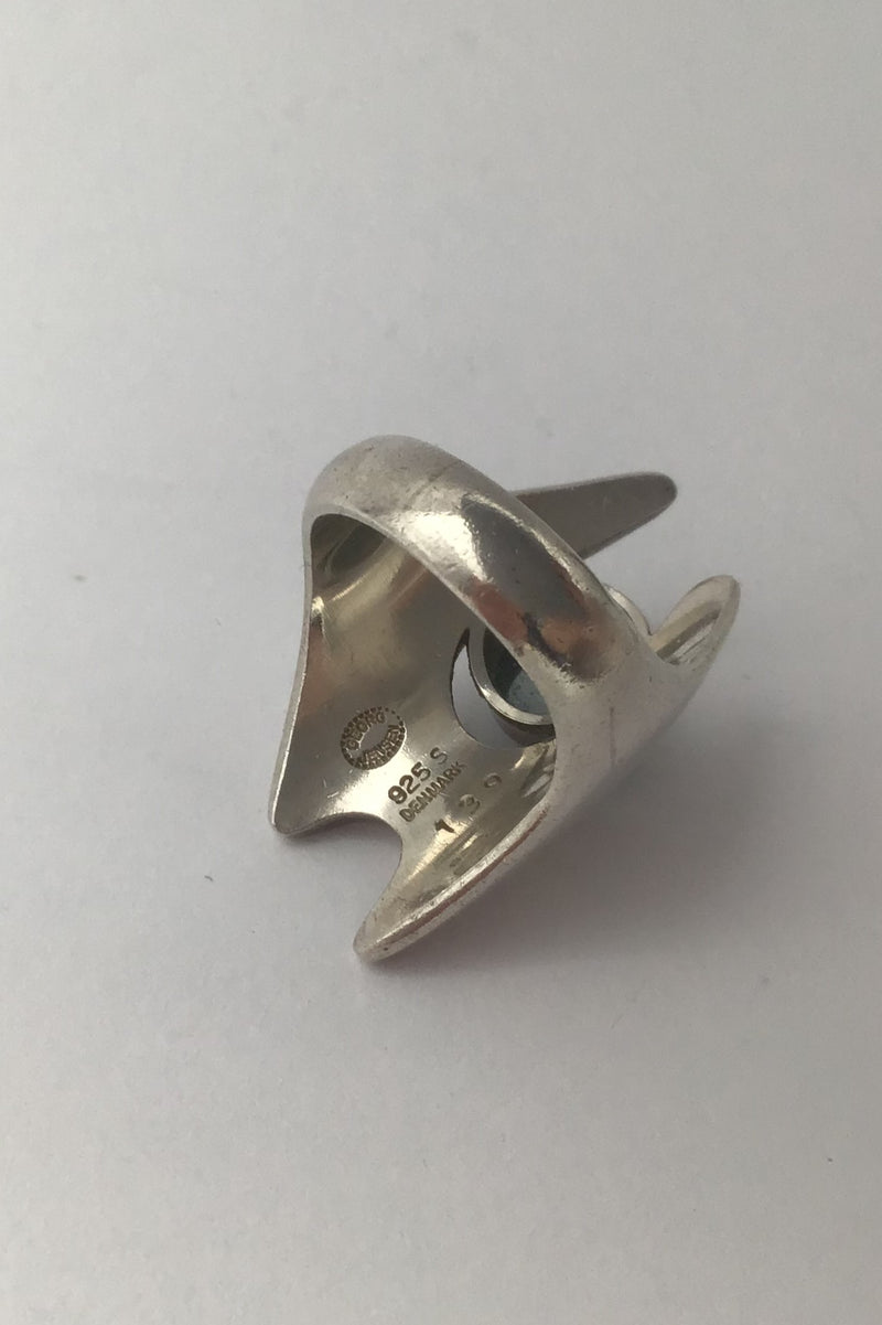 Georg Jensen Sterling Sølv Ring No. 139 Hæmatit