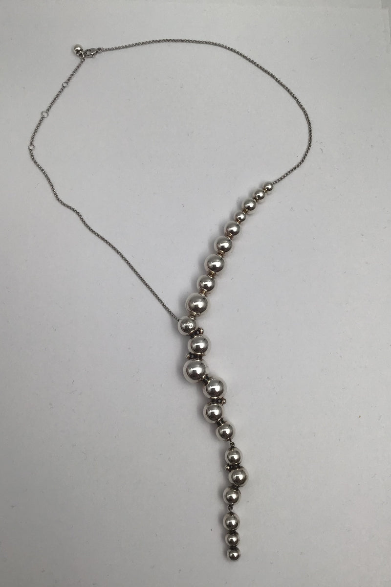 Georg Jensen Sterling Sølv Moonlight Grapes Halskæde