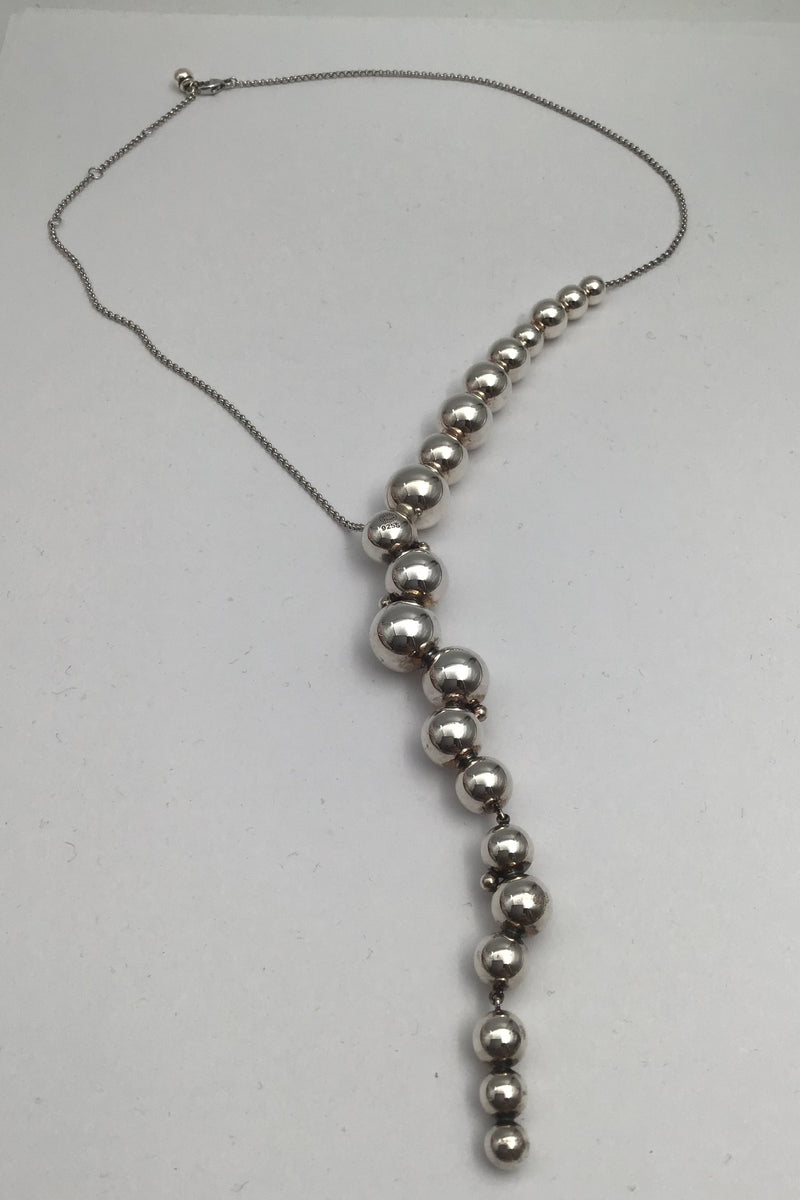 Georg Jensen Sterling Sølv Moonlight Grapes Halskæde