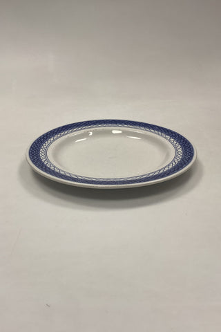 Royal Copenhagen/Aluminia Blå Tranquebar Frokosttallerken uden blomst No. 946
