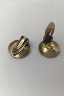 Anton Michelsen Sterling Sølv Marguerit Øreclips