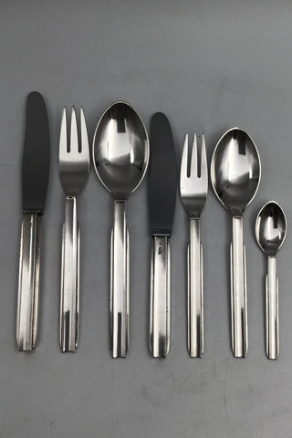 Hingelberg No. 7 Sterling Sølv Bestik Sæt 8 personer (56 + 7 dele) Svend Weirauch