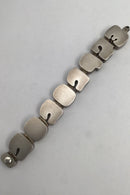 Hans Hansen Sterling Sølv Dato Armbånd med Tal (10-10-1973)