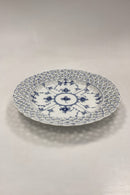 Royal Copenhagen Musselmalet Helblonde med gennembrudt kant Flad Tallerken No. 1/1098