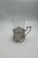 Russisk Sølv Glas med holder