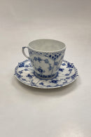 Royal Copenhagen Musselmalet Helblonde Kaffekop og Underkop No. 1035
