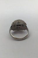 Georg Jensen Sterling Sølv Ring No. 11B (Grøn Agat)