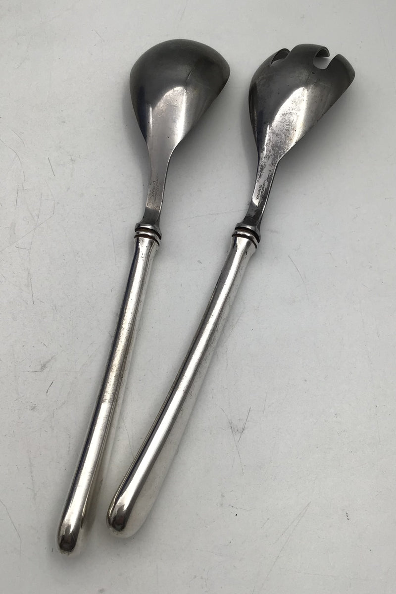 A. Michelsen Sterling Sølv / Stål Ida Salatsæt