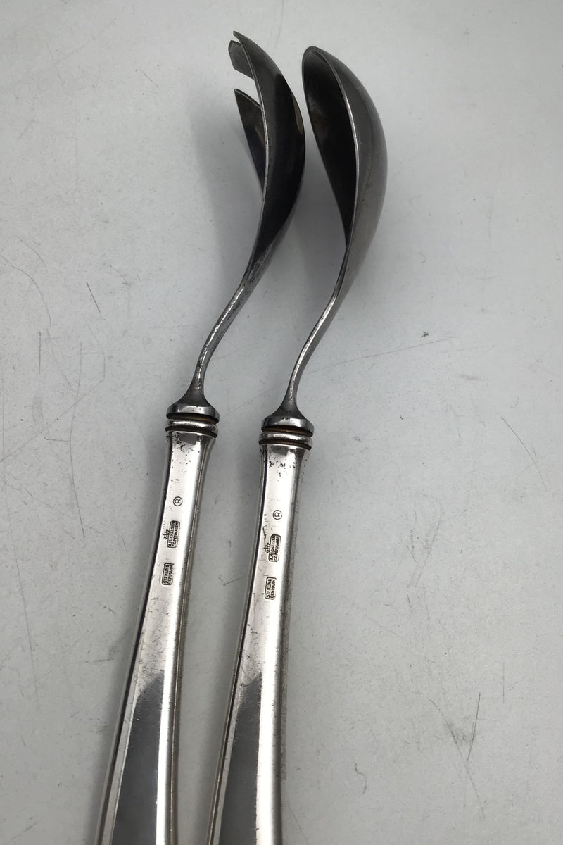 A. Michelsen Sterling Sølv / Stål Ida Salatsæt